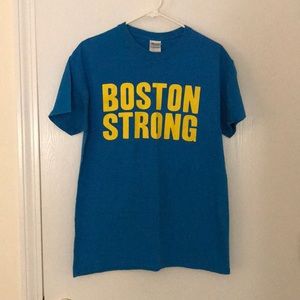 Turquoise Boston strong T-shirt